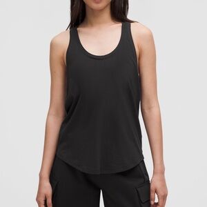 Women's love racerback black tank top 4